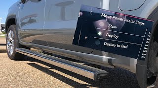 2023 GMC Sierra And Yukon Tutorial - How To Manage Power Steps