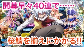 【FGO】飛ばすぞ!! 初っ端から40連で水着BBちゃん狙います!!