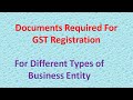 GST Registration Documents Required Complete Process Check List