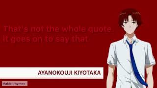 Ayanokouji Kiyotaka speech about equality|Classroom of the elite