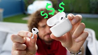 Compré los nuevos costosos audífonos de Apple: ¿Valen la pena? | AirPods 3 🎧
