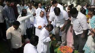 Laying Foundation Stone for New Church, Most Rev. Ch. Bhagaiah, Siripuram