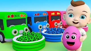 Surprise Eggs Kids Song - Change color of the eggs and track the car - Nursery Rhymes & Kids Songs