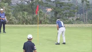 いわさき白露シニアゴルフ最終日　初出場の渡部光洋選手が初優勝　鹿児島・指宿市（2022.11.27）