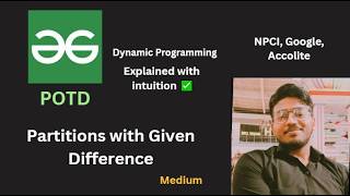 Partitions with Given Difference | GFG POTD