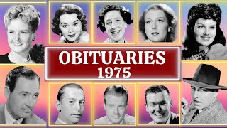 Famous Faces Who Passed Away in 1975 Part 02 OBITUARIES TV