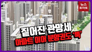 짙어진 관망세…아파트 이어 분양권 가격 내림세