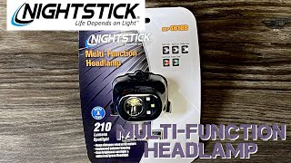 Nightstick Multi-Function Headlamp NSP-4610B Review : IP-X7 rated Waterproof : 5 Lighting Modes