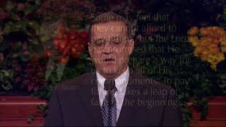 Elder Johnson: Pay tithing to get out of poverty
