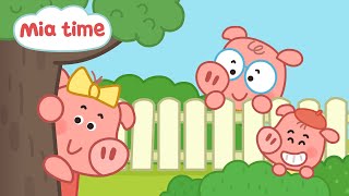 Little Pig pet dog Family hide and seek game | Kids Cartoon | Mia  pig Tales Full Episodes