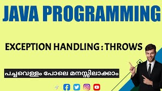 Throws|Exception Handling|Java Programming|malayalam Tutorial