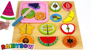 Learn Fruit Names and Counting with Kitchen Pretend Play Toys