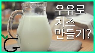 [60초 요리팁] 리코타 치즈 만들기 / 우유로 치즈 만들기/ 코티지 치즈