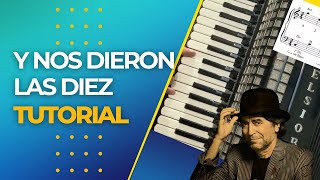 💖 Y NOS DIERON LAS DIEZ - TUTORIAL PARA ACORDEON A PIANO - VALS - JOAQUIN SABINA