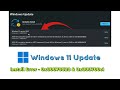 How to fix Windows 11 Update Install Error - 0x80070020 & 0x800700c1