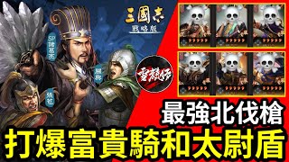 含字幕戰報分享【最強北伐槍】打爆【雪糕仔】滿紅富貴騎和太尉盾｜感謝zcxv分享｜#三國志戰略版