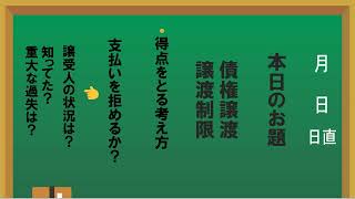 【宅建】🌸サクっと３分トレ！　権利関係　債権譲渡　宅建本試験問題（過去問）　令和３年度１０月　問６　肢３