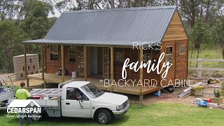 Rick's family backyard cabin | Cedarspan Barns, Cabins \u0026 Cottages