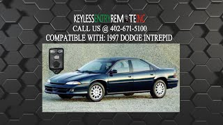 How To Replace Dodge Intrepid Key Fob Battery 1997