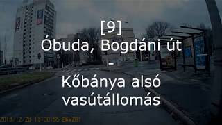 9-es busz -Óbuda, Bogdáni út - Kőbánya alsó vasútállomás