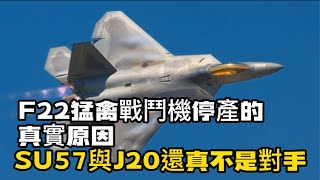 F22猛禽戰鬥機停產的真實原因，首飛二十餘年仍是傳奇，五代戰機標桿，定義4S戰機標準，SU57與J20還真不是對手#F22猛禽#纵深