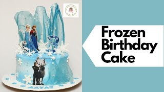 Frozen Cake| How To Make Whipped Cream Frozen Theme Cake| Birthday Cake Decorating Ideas for Girls