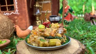 MINI VEGETARIAN RECIPE | BISI BELE BATH| Healthy Vegetables Recipe|Sambar Sadam Mini Indian Cooking