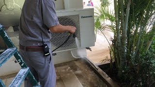 Clean air conditioner - លាងសម្អាតម៉ាស៊ីនត្រជាក់