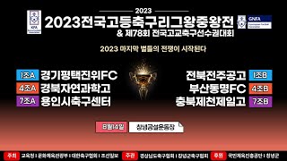 [2023 전국고등축구리그왕중왕전] 조별리그 8월14일(월) 창녕공설운동장