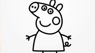 How To Draw Peppa pig Drawing step By Step\\Peppa pig Drawing Easy#Drawing Tutorial@shubhchampa