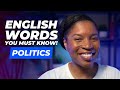 TOPICAL ENGLISH VOCABULARY | ENGLISH WORDS ABOUT POLITICS