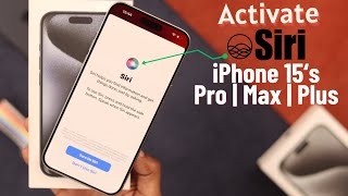 How to Setup Siri on iPhone 15 Pro Max/Plus! [Activate "Hey Siri"]