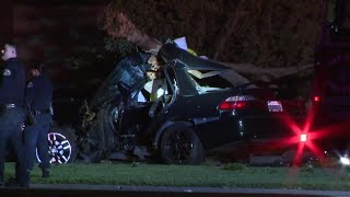 Raw Video: Scene of Fatal Crash in South San Jose