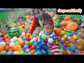 Mandi Bola Banyak Sekali,Mini Playground Pik Penggilingan~Fasya And Family