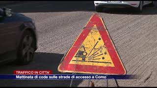 Etg - Traffico, mattinata di code sulle strade di accesso a Como