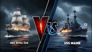 Two Tragic Explosions: HMS Royal Oak vs USS Maine – What Went Wrong? || shipwreck stories