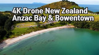 [4K] Drone New Zealand Anzac Bay & Bowentown