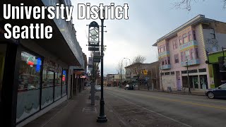 University District in Seattle, WA 2019 4K Walking Tour