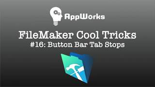 FileMaker Cool Trick #16: Button Bar Tab Stops