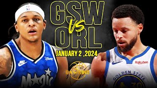 Golden State Warriors vs Orlando Magic Full Game Highlights | January 2, 2024 | FreeDawkins