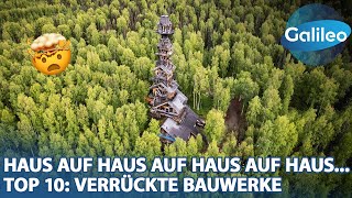 Mysteriöser Häuserturm im Nirgendwo!😳 - Top 10 Crazy Bauwerke