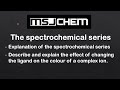 13.2 Spectrochemical series (HL)