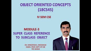 23 - Super class reference to subclass object