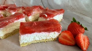 Strawberry Curd Cake (Healthy Recipe)