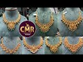 Cmr jewellery lightweight necklace designs with price/Gold necklace designs/Latest nakshi necklaces