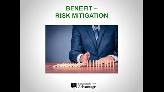 Sustainability Benefit - Risk Mitigation