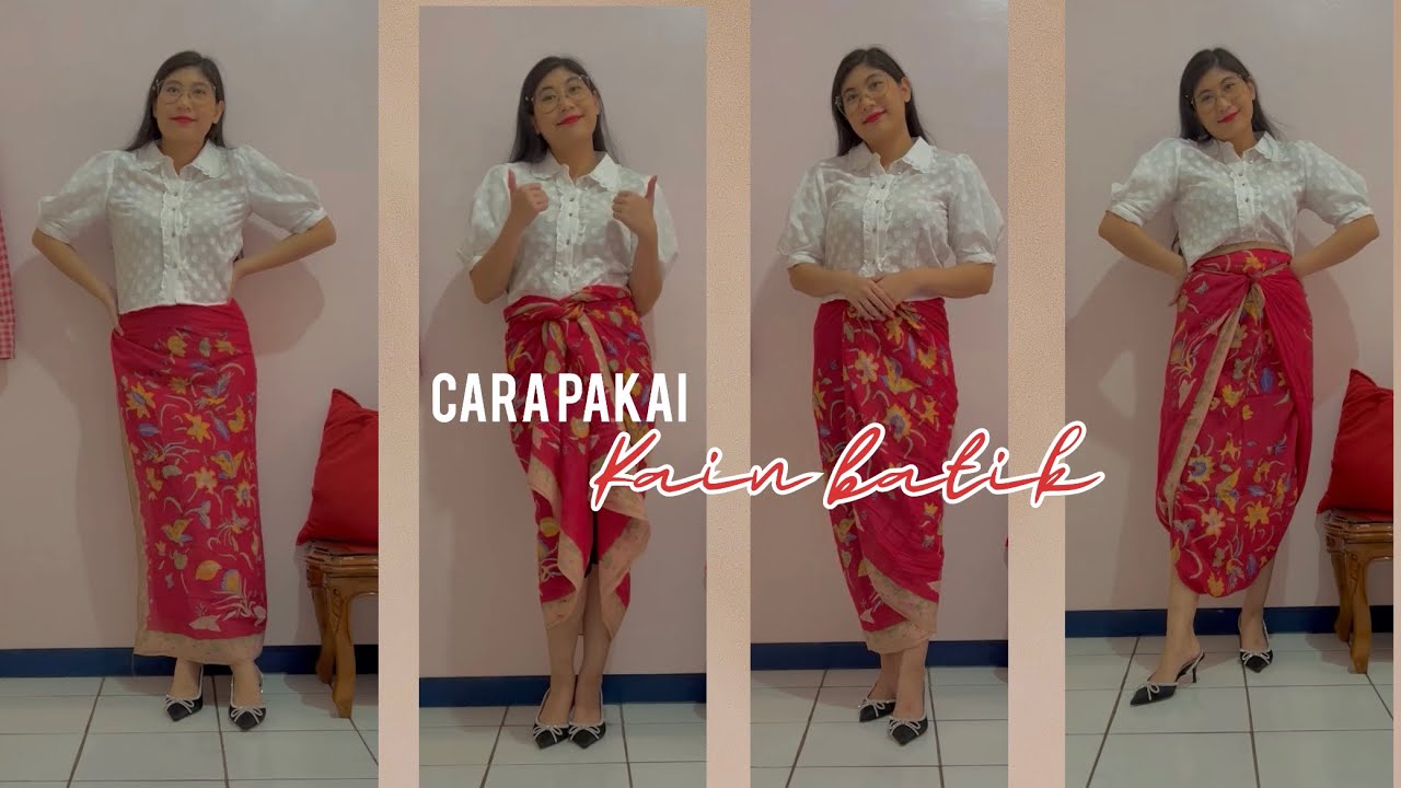 Kompilasi Cara Pakai Kain Batik Untuk Jadi Rok, Acara Formal, Gaya ...