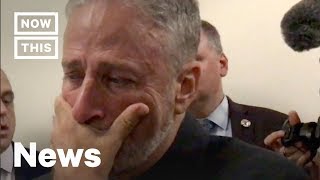Jon Stewart Breaks Down Over Gift From 9/11 First Responders | NowThis