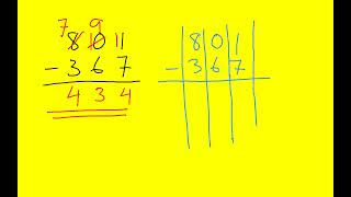 EXPLODING DOTS COLUMN SUBTRACTION