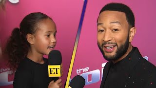 Watch John Legend’s Daughter Luna Interview Her Dad at The Voice (Exclusive)
